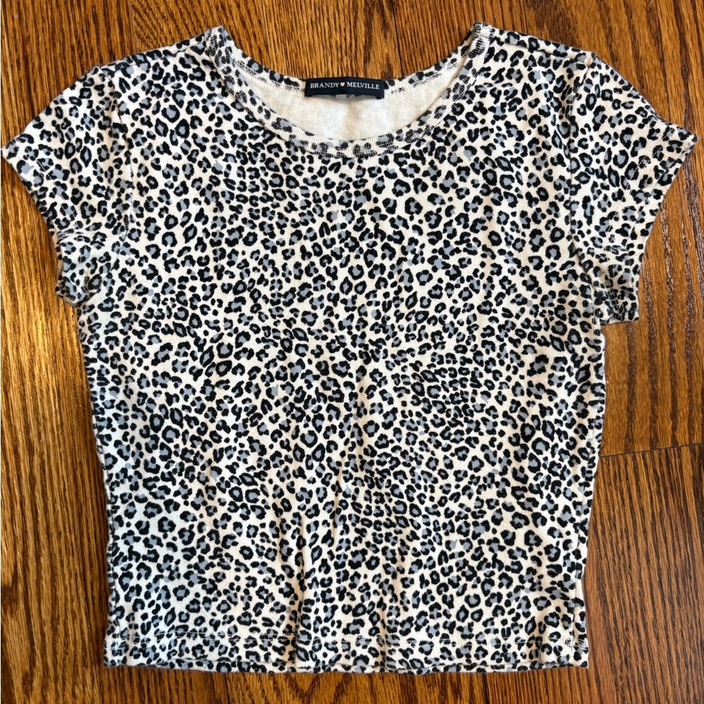 Brandy Melville Leopard Print Top